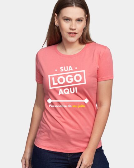 Camiseta Básica Trajei Feminina Colorida
