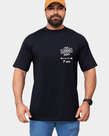 Camiseta Oversized Trajei Unissex Personalizada - Preta
